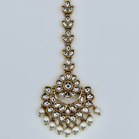 Traditional Kundan and Faux Pearl Teeka - E519