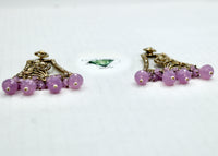 Mother of Pearl and Crystal Earrings - E547