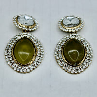Cubic Zirconia Cocktail Earrings - E543