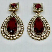 Traditional Cubic Zirconia Earrings - E549