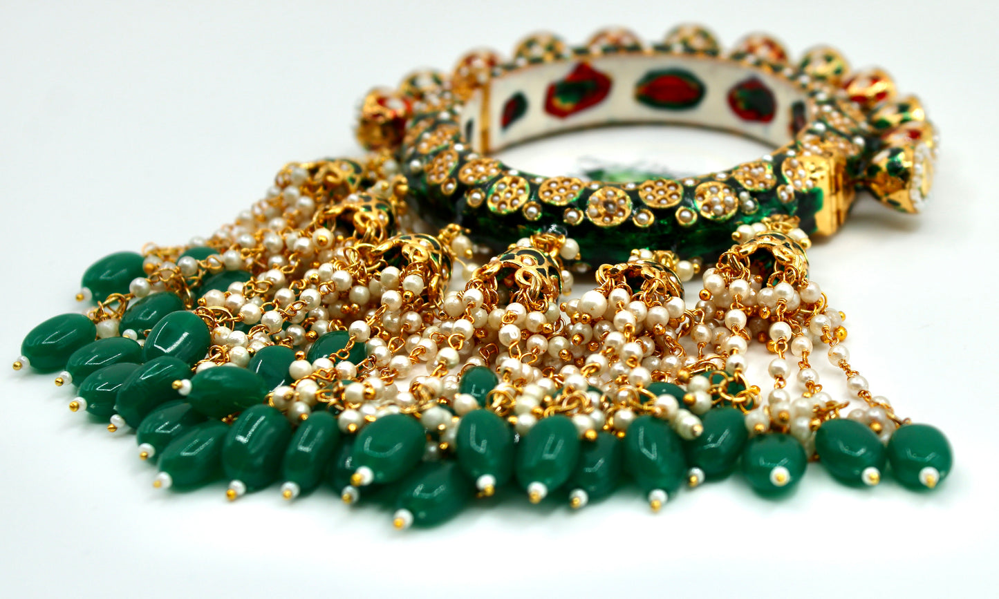 Hand-Made Meena Kari Latkan Kada - E2215