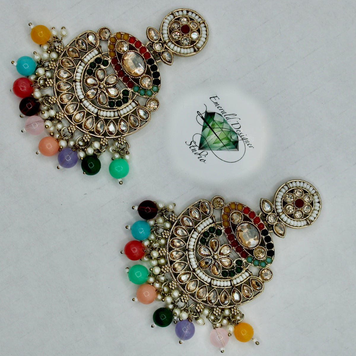 Traditional Bead Earrings - E545