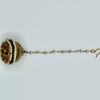 Kundan Rajistani Teeka with Bead Detailing - E529