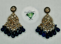 Traditional Kundan and Bead Earrings - E546