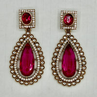 Traditional Cubic Zirconia Earrings - E549