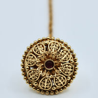 Studded Rajistani Teeka with Golden Appliques - E528