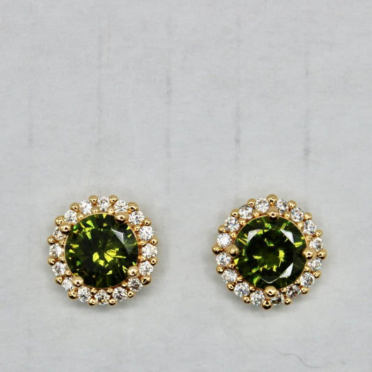 Traditional Cubic Zirconia Studs - E2334