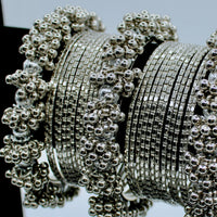 Silver Bangle and Kada Set - E503