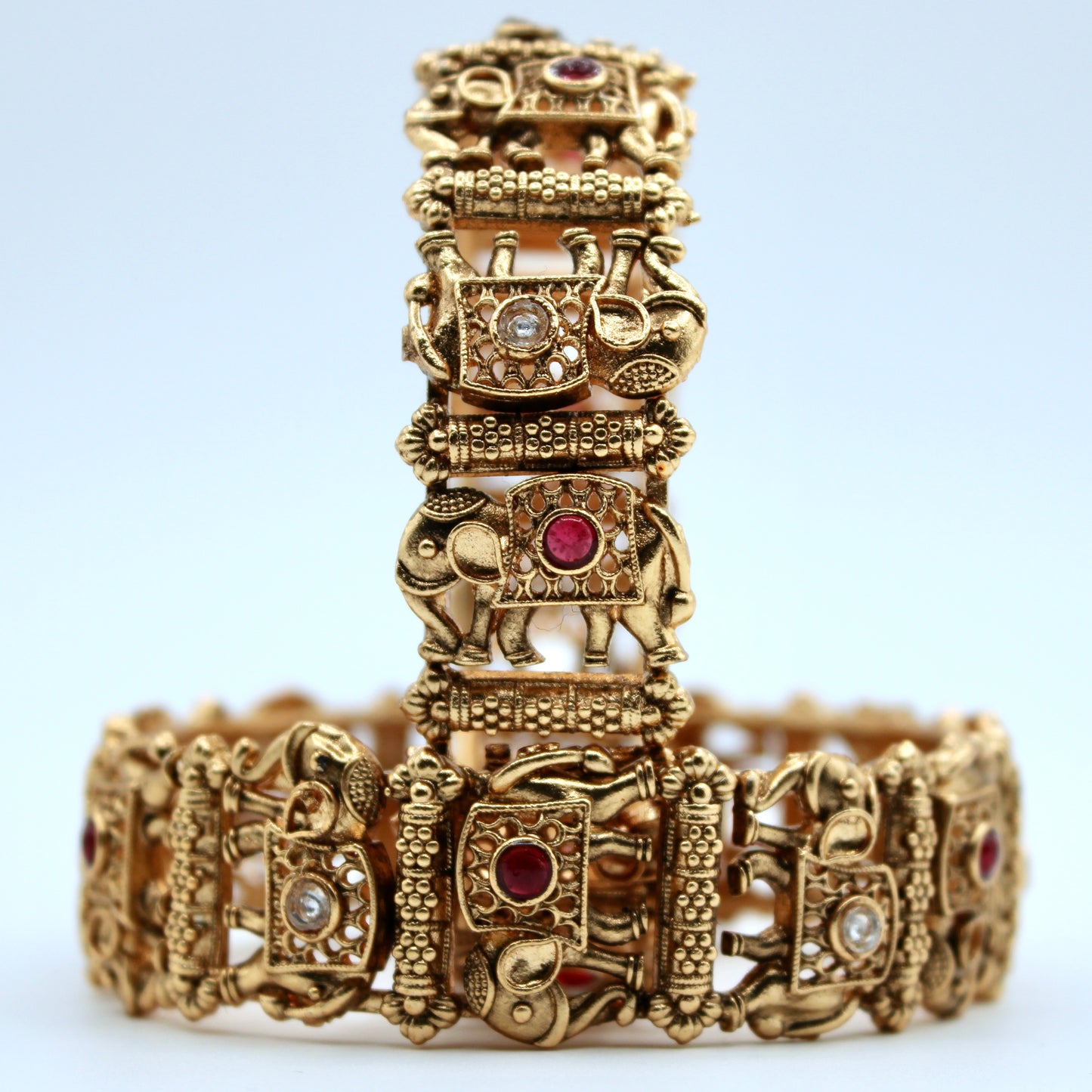 Traditional Cubic Zirconia Kada Set- E2235