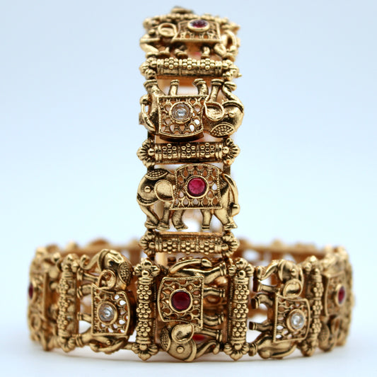 Traditional Cubic Zirconia Kada Set- E2235