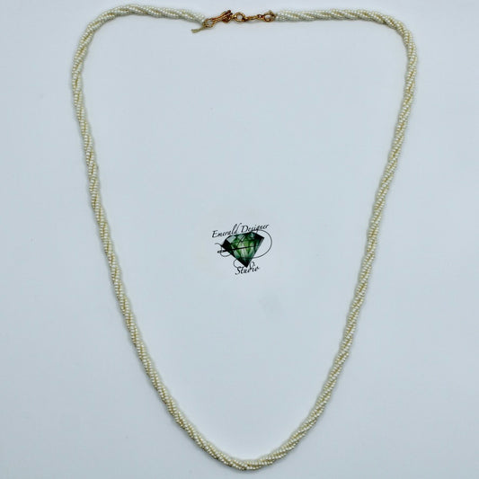 Faux Pearl Rope Necklace - E2301