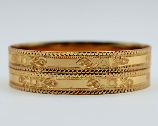 Traditional Golden Kada Set - E2265