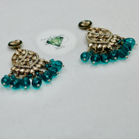 Traditional Kundan and Bead Earrings - E546
