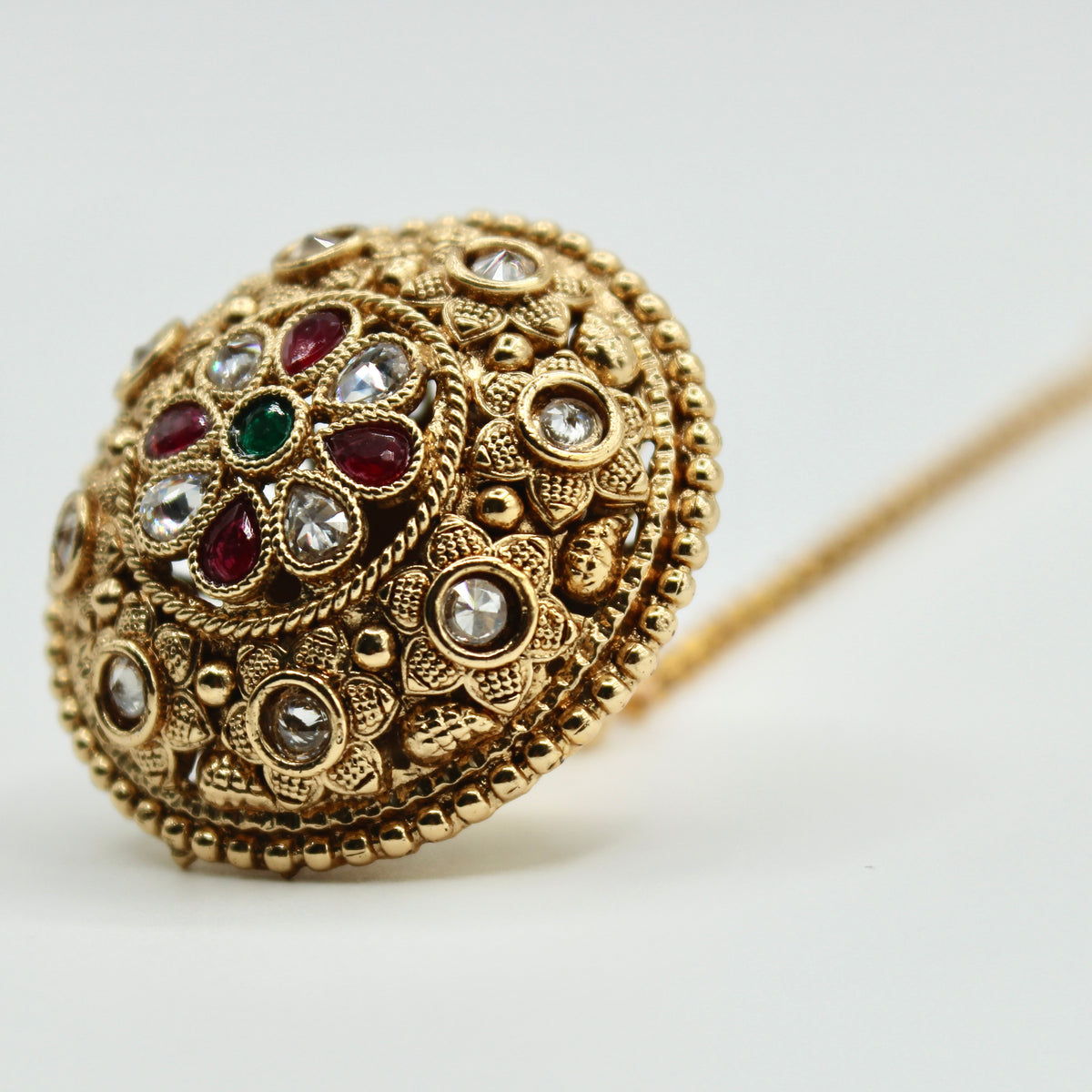 Floral Kundan Rajistani Teeka - E531