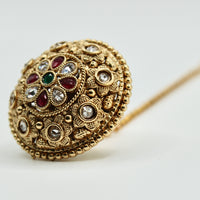 Floral Kundan Rajistani Teeka - E531