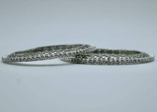 Cubic Zirconia Bangle Set - E2245