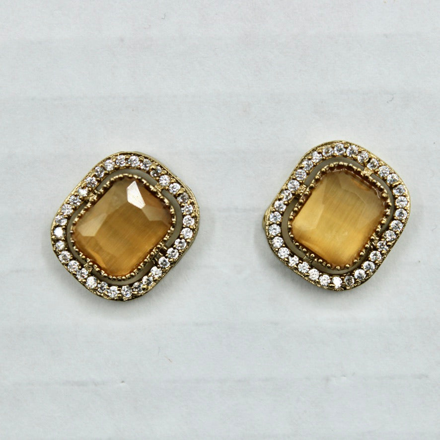 Traditional Cubic Zirconia Studs - E2339