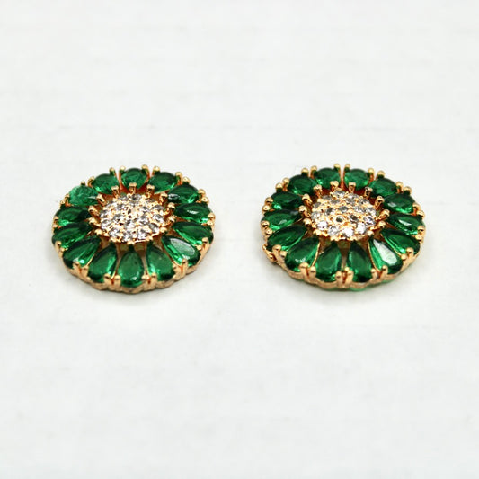 Pear-Cut Cubic Zirconia Traditional Studs - E2344