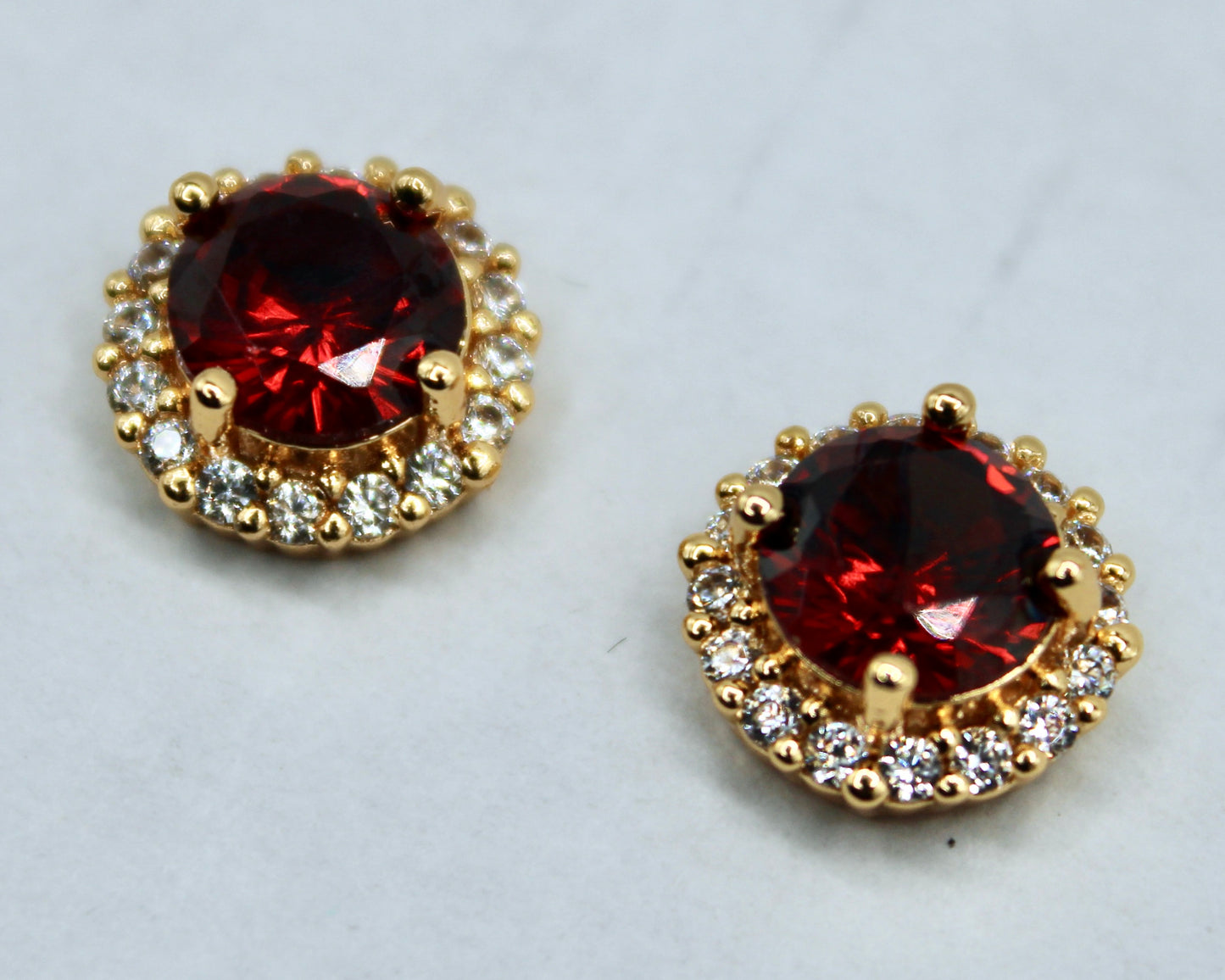 Studded Cubic Zirconia Studs - E2323