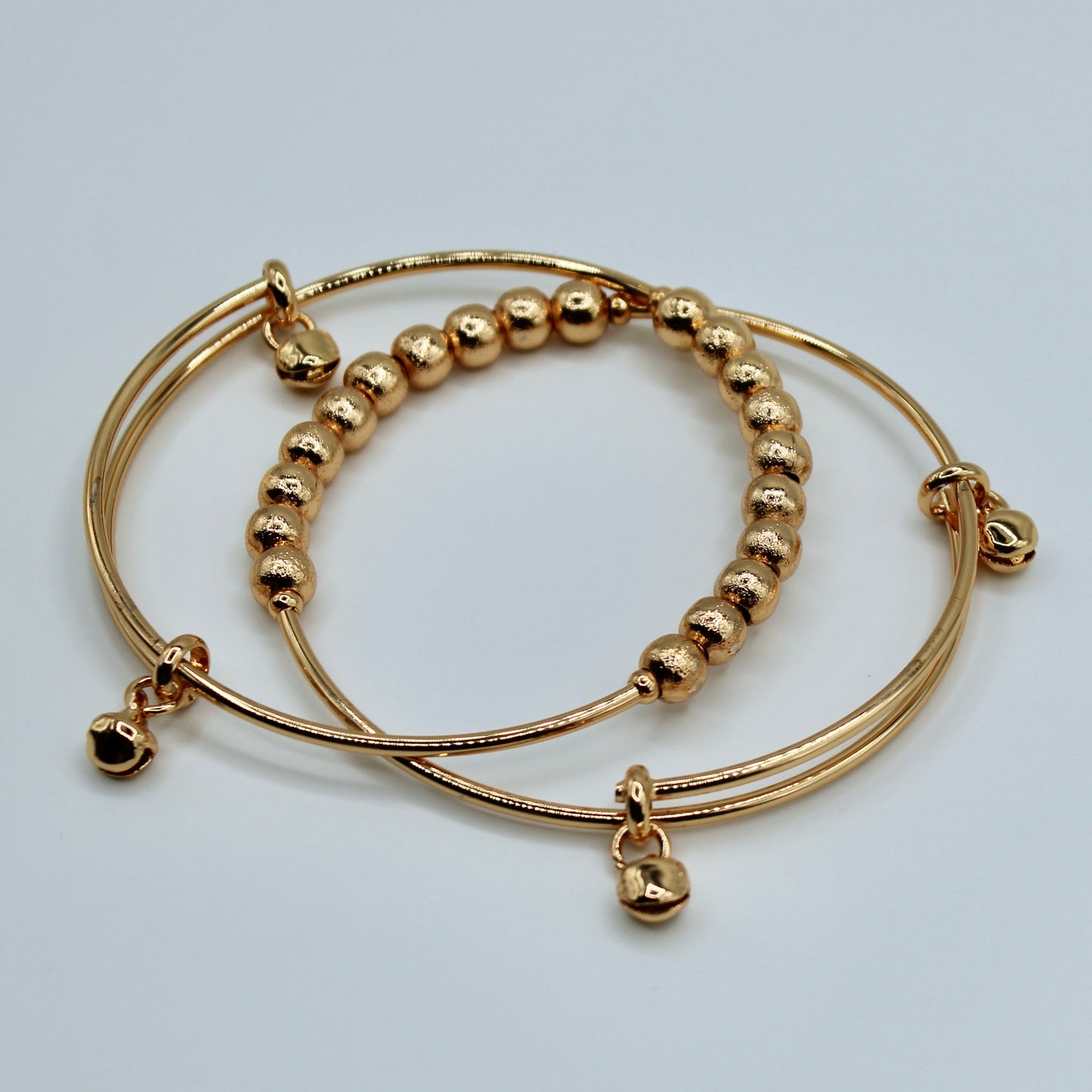 Golden Appliqué Bangles - E2231