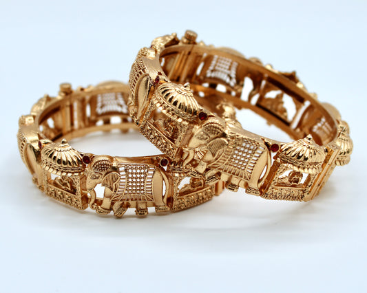 Traditional Faux Ruby Kada Set - E2205