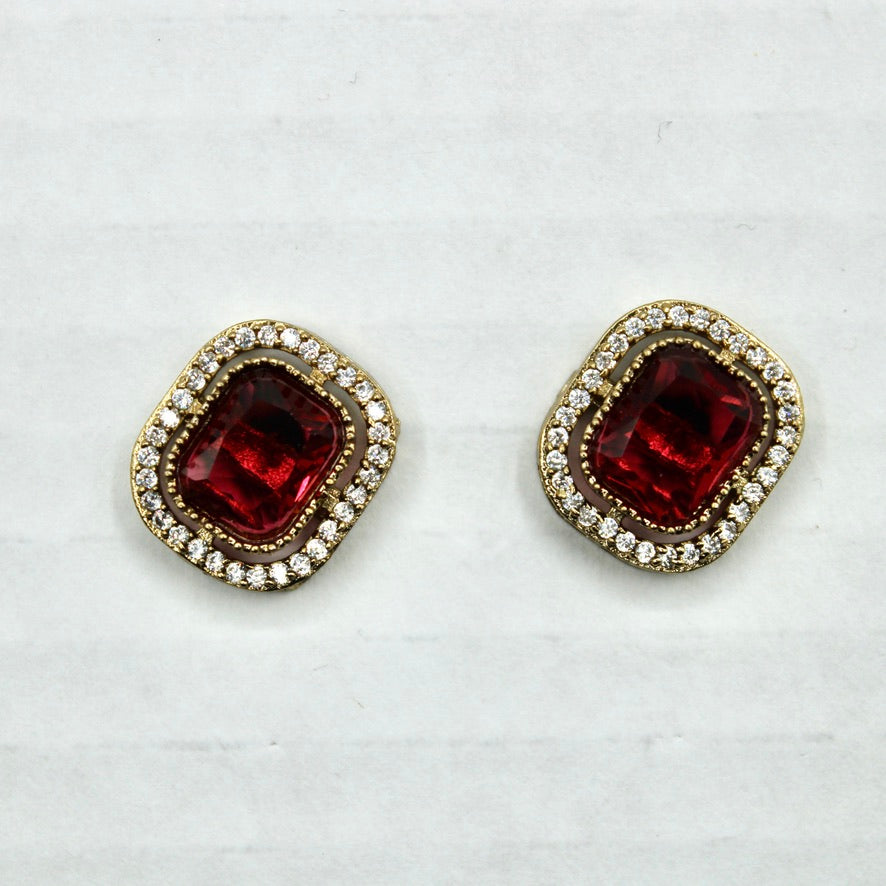 Traditional Cubic Zirconia Studs - E2339