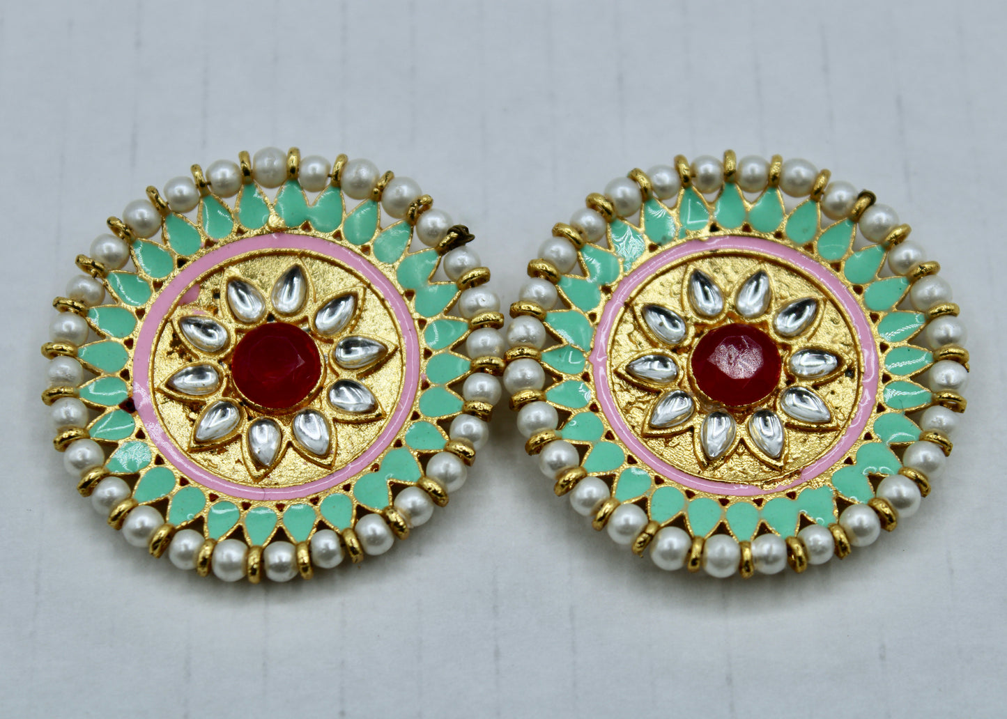 Traditional Hand-Painted Studs - E2316