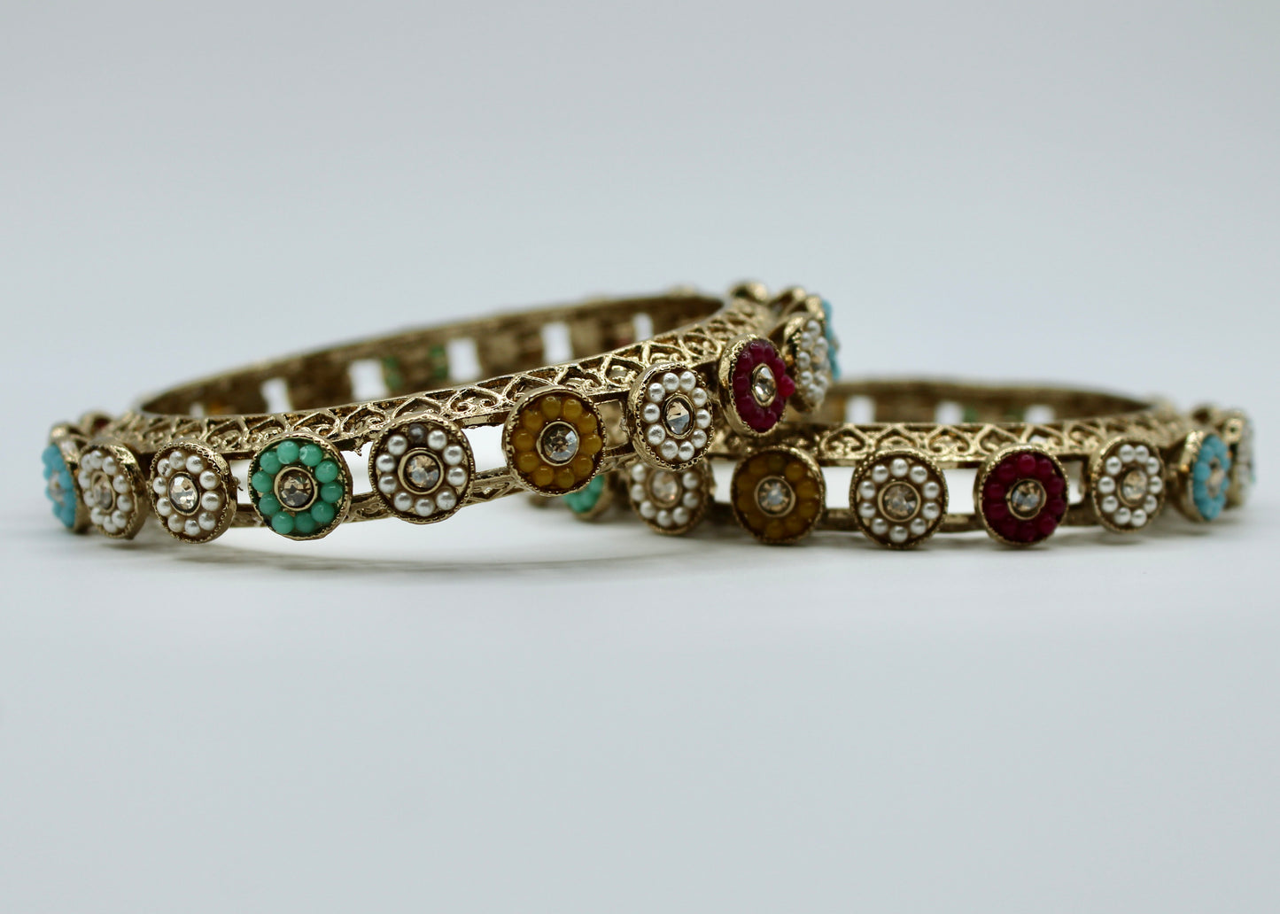 Nauratan Bead Bangle Set - E2246