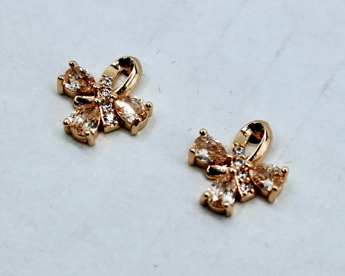 Pear-Cut Cubic Zirconia Studs - E2324