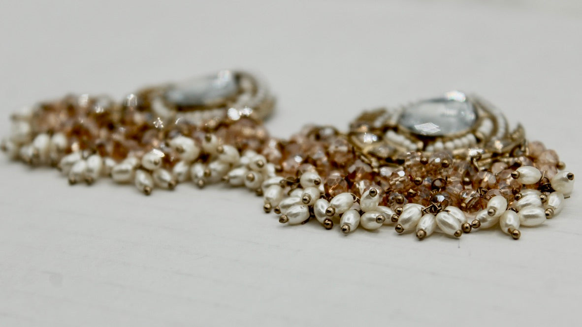 Pear-Cut Cubic Zirconia Earrings - E561