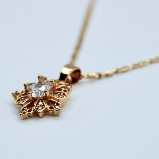 Studded Cubic Zirconia Studded Necklace - E2297