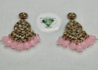Traditional Kundan and Bead Earrings - E546