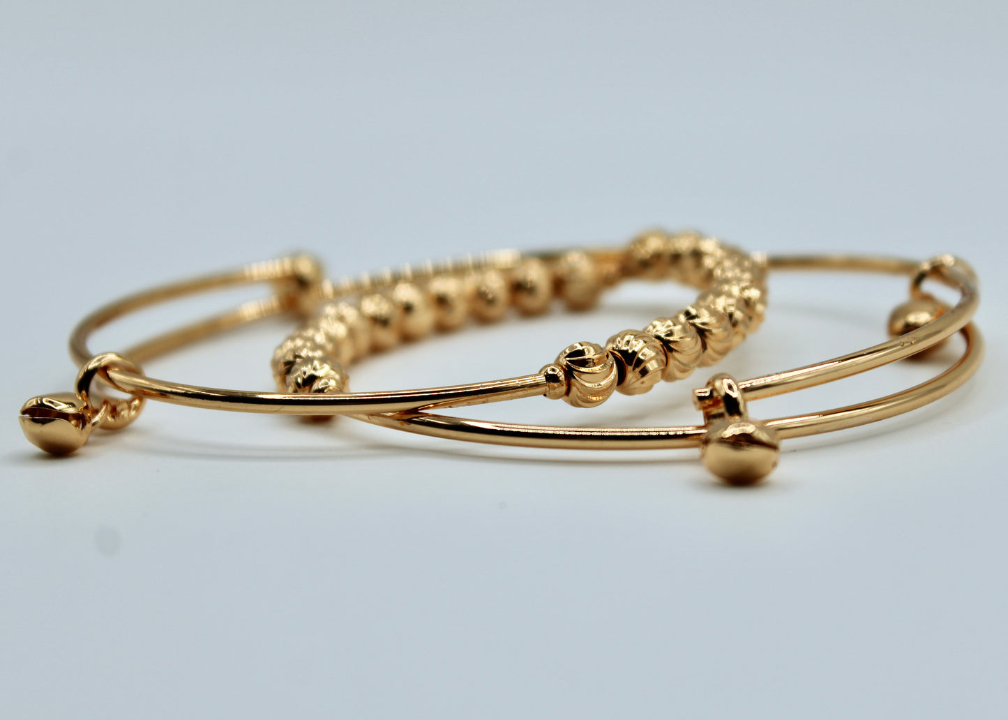 Golden Appliqué Bangles - E2231