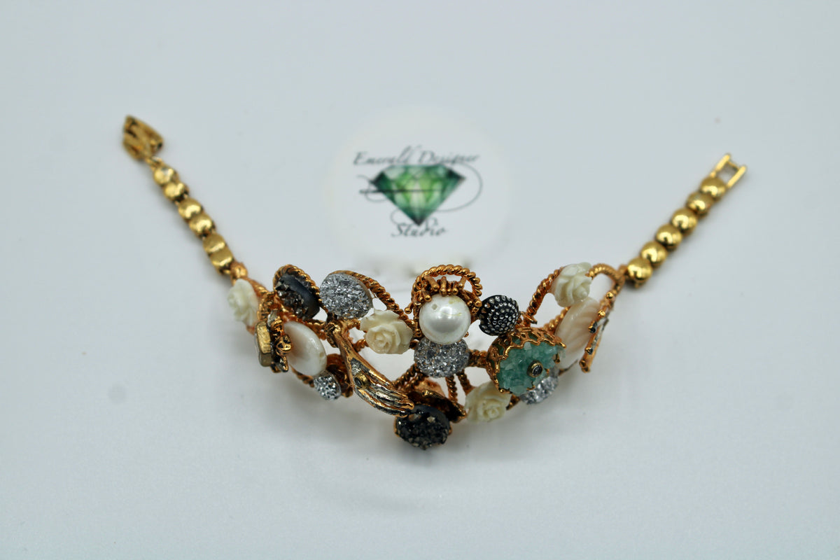 Ornate Hand-Crafted Bracelet - E4008