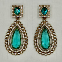 Traditional Cubic Zirconia Earrings - E549