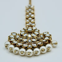 Traditional Kundan and Faux Pearl Teeka - E519