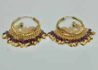 Faux Pearl and Crystal Baali Earrings - E533