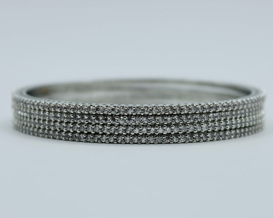 Cubic Zirconia Bangle Set - E2254
