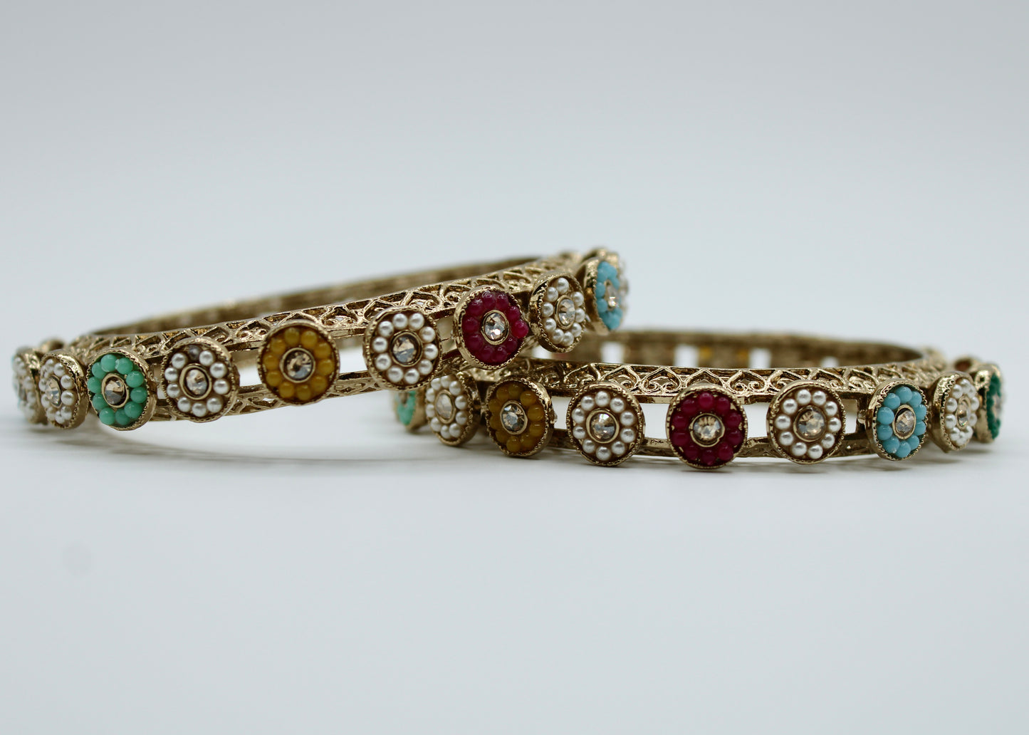 Nauratan Bead Bangle Set - E2246