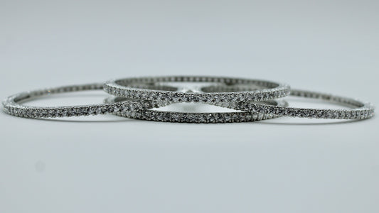 Cubic Zirconia Bangle Set - E2253
