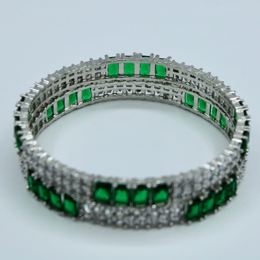 Cubic Zirconia Bangle Set - E2240