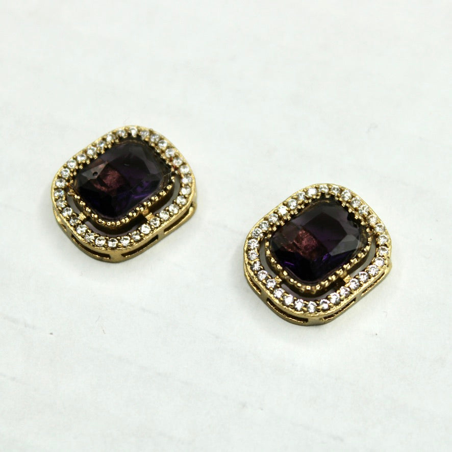 Traditional Cubic Zirconia Studs - E2339