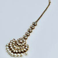 Traditional Kundan and Faux Pearl Teeka - E519