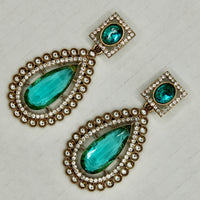 Traditional Cubic Zirconia Earrings - E549