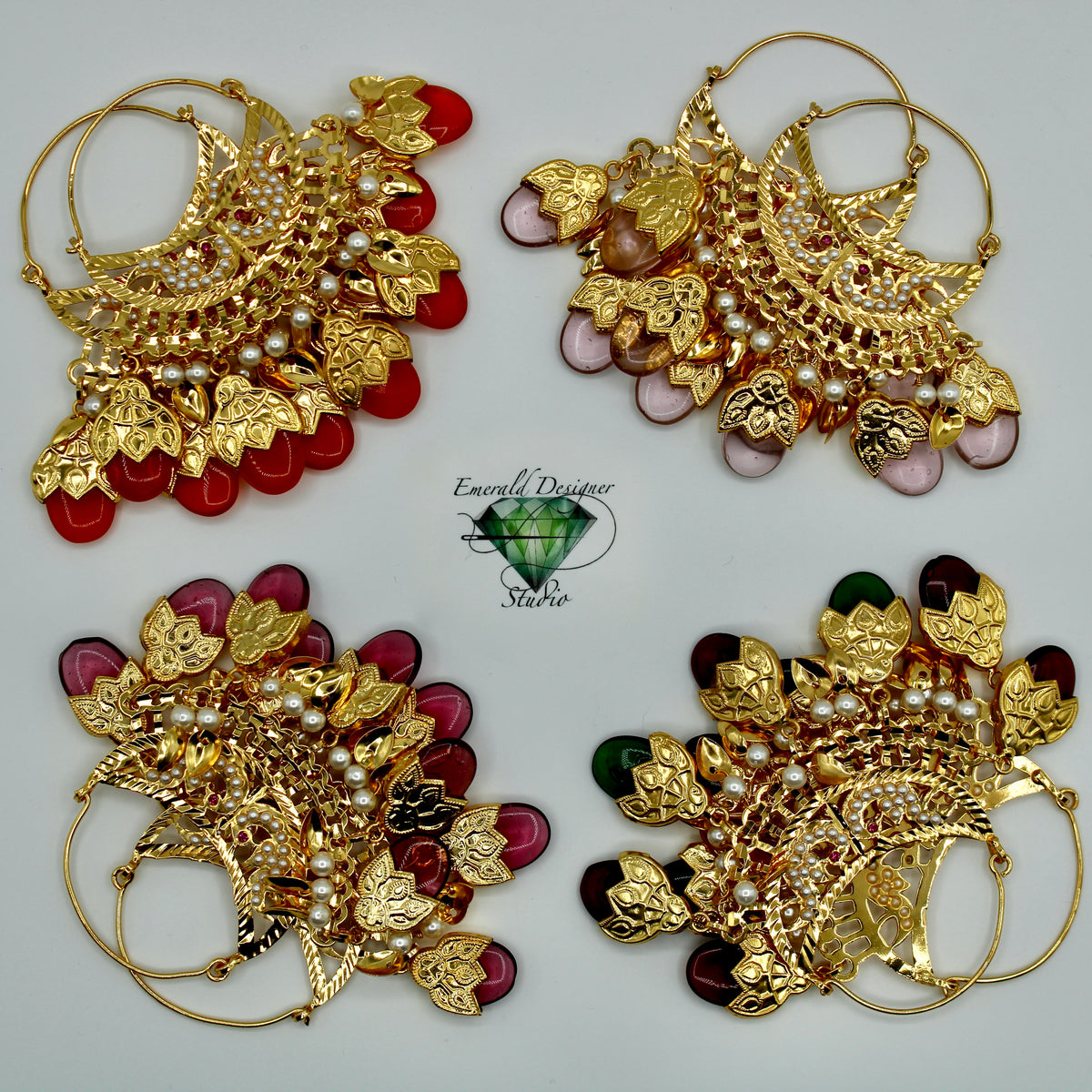 Beaded Baali Earrings - E532