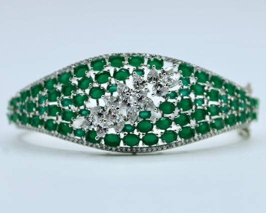 Studded Cubic Zirconia Bracelet - E2312