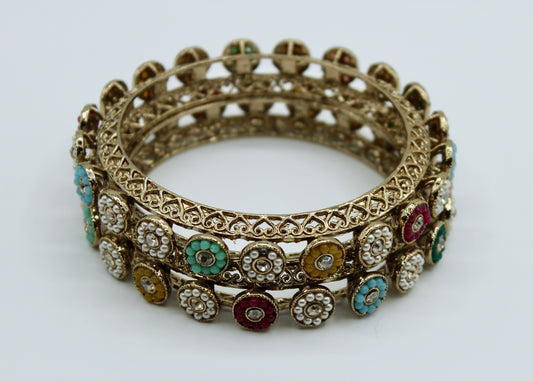 Nauratan Bead Bangle Set - E2246