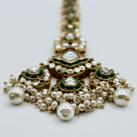 Traditional Kundan and Faux Pearl Teeka - E520