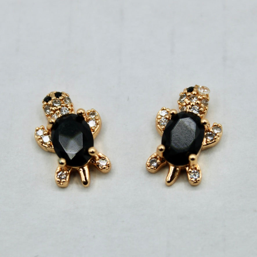 Cubic Zirconia Turtle Studs - E2332