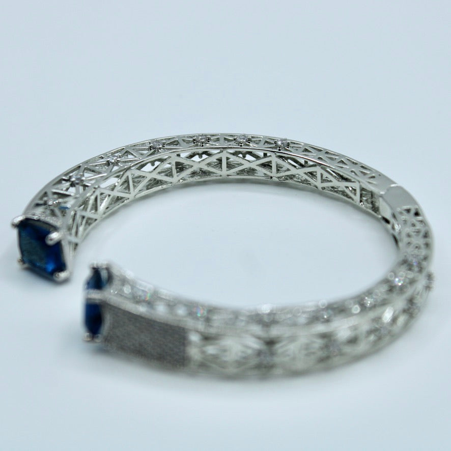 Cubic Zirconia Cuff Bracelet - E2307